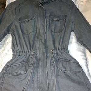 Dark gray/ charcoal parka